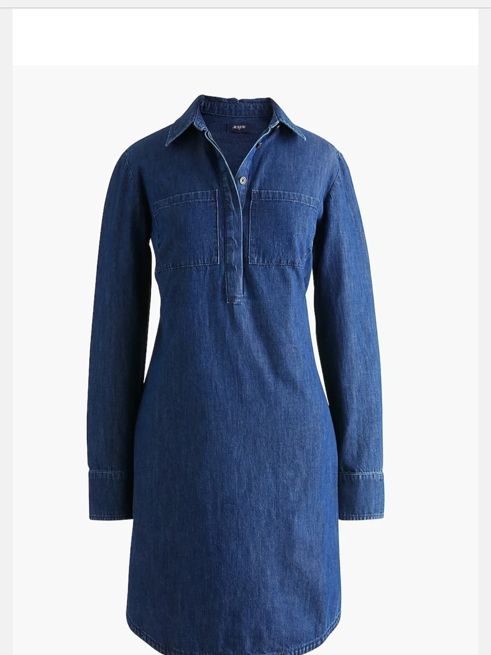 J. Crew Denim Shirt Dress in Classic Indigo